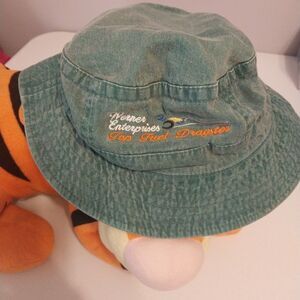 Werner Enterprises Bucket Hat Sz L Green Denim Top Fuel Dragster Adams Upscale